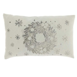 CUSCINO 30X50CM DECORO   RILEVO GHIRLANDA