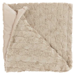 COPERTA 150X200CM FLOCCATA BEIGE