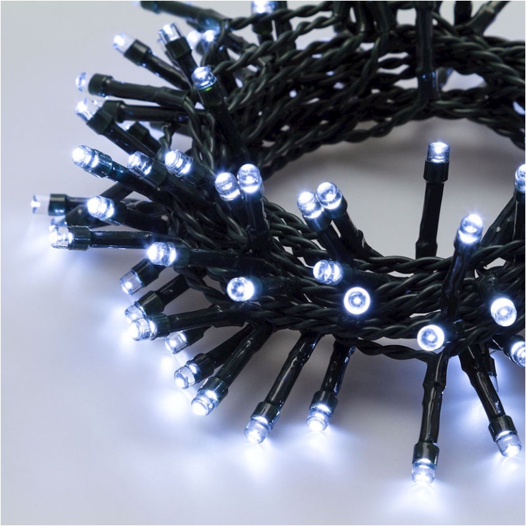 LUMINARIA 300 LED 12MT BIANCO FREDDO BATTERIA ESTERNO