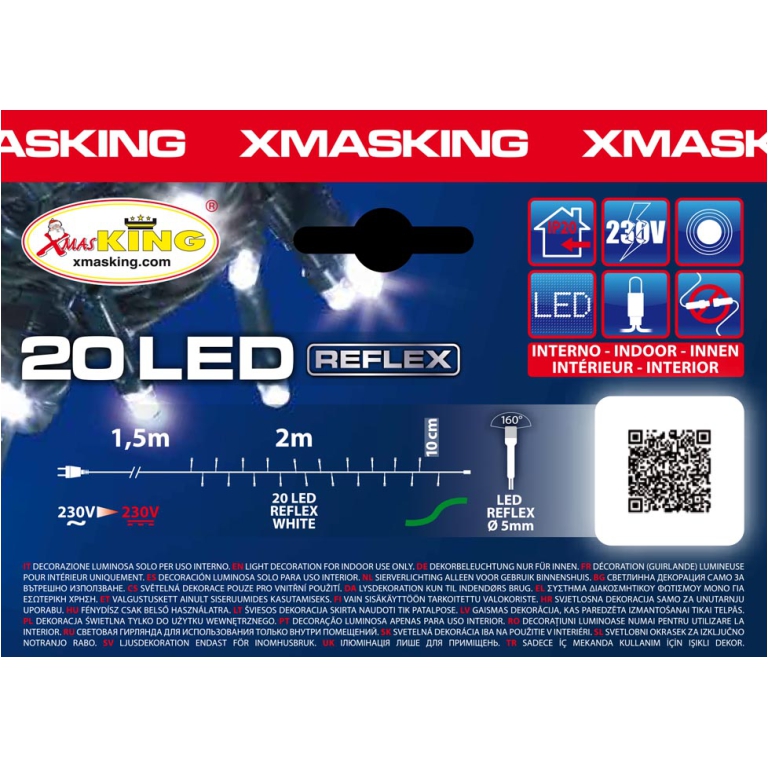LUMINARIA 20 LED 1,5+2MT BIANCO FREDDO USO INTERNO 3