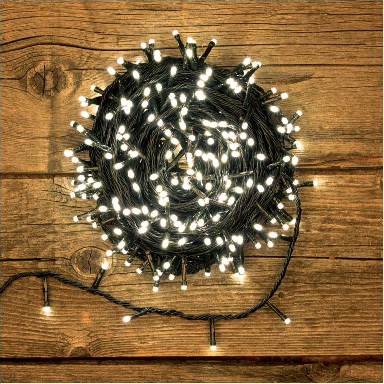 LUMINARIA 300 LED 2X12,5MT BIANCO CALDO ESTERNO 2