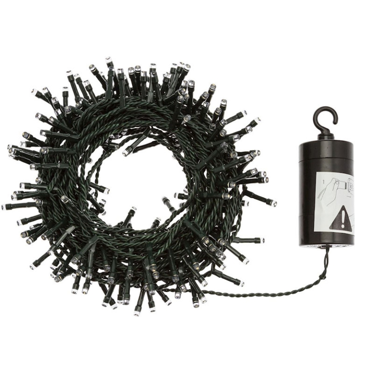 LUMINARIA 240 LED 0,5+9,6MT BIANCO CALDO BATTERIA 2