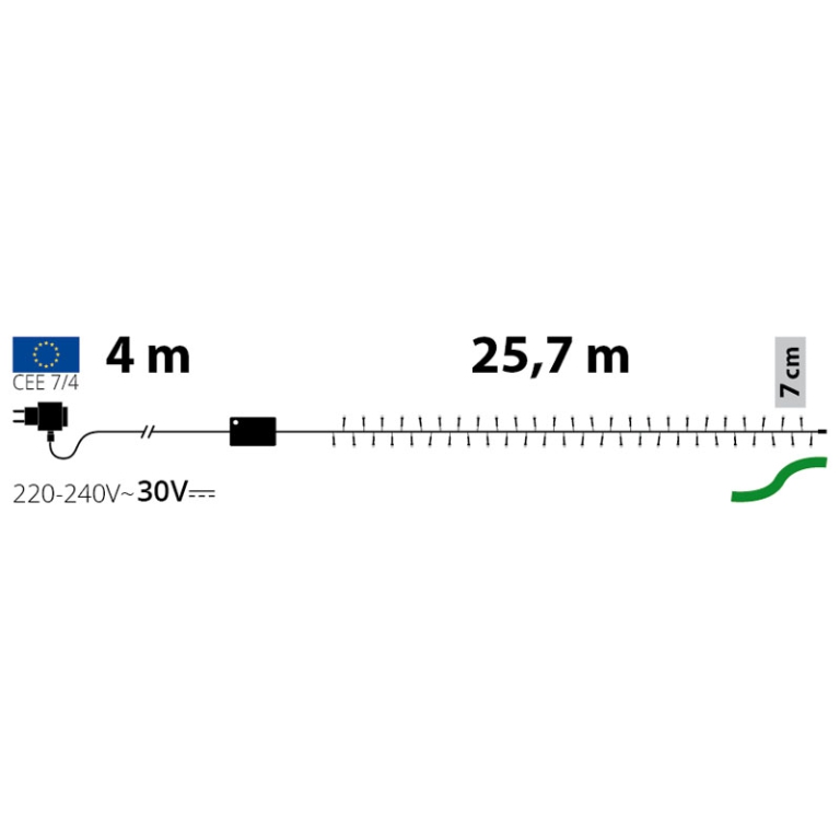 LUMINARIA 360 LED 25,7MT BIANCO FREDDO ESTERNO 2