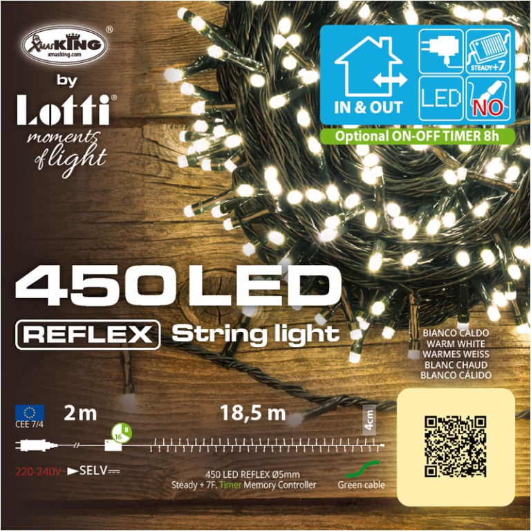 LUMINARIA 450 LED 18,5MT BIANCO CALDO ESTERNO 3