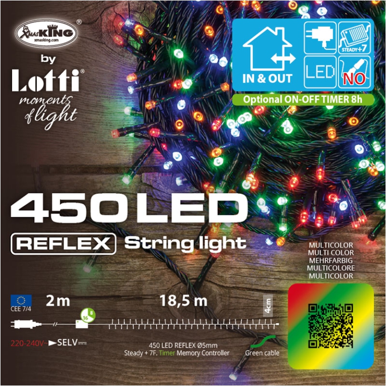 LUMINARIA 450 LED 18,5MT MULTICOLORE ESTERNO 3