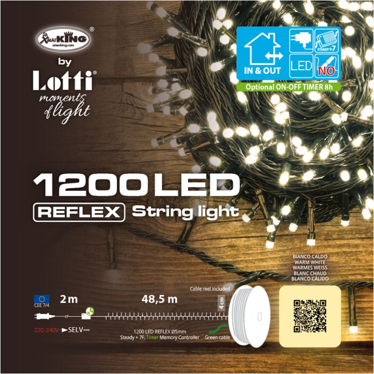 LUMINARIA 1200 LED 48,5MT BIANCO CALDO ESTERNO 3