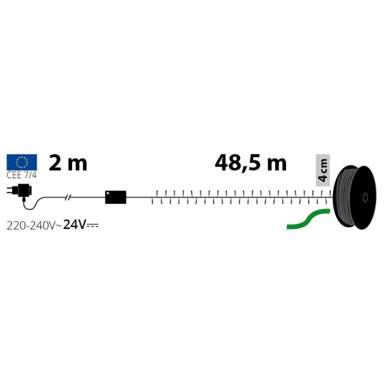 LUMINARIA 1200 LED 48,5MT BIANCO FREDDO ESTERNO 2
