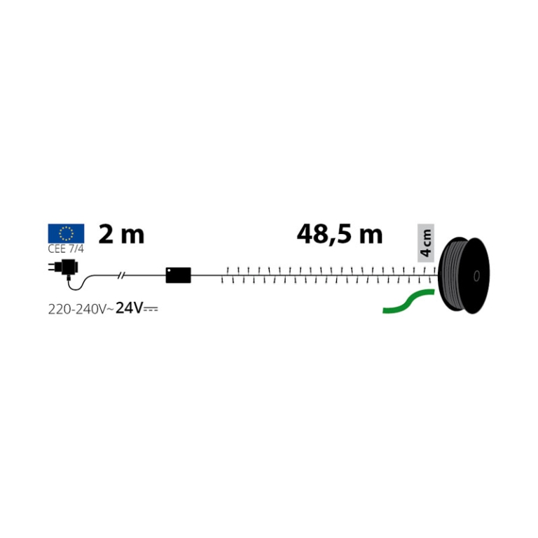 LUMINARIA 1200 LED 48,5MT MULTICOLORE ESTERNO 2
