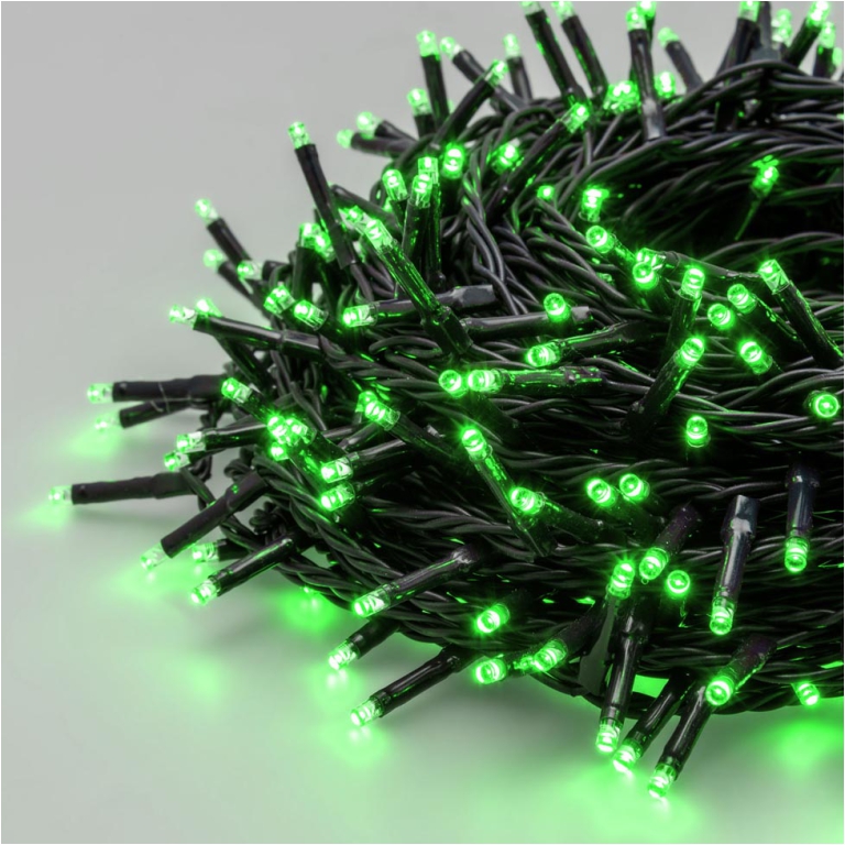 LUMINARIA 360 LED 25,7MT VERDE 8 GIOCHI ESTERNO
