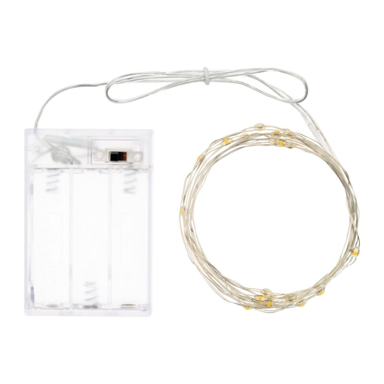 LUMINARIA 20 MICROLED 2M BIANCO CALDO A BATTERIA 2