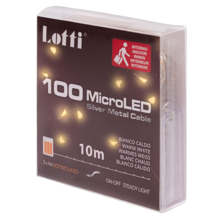 LUMINARIA MICROLED 100L CALDO L10MT BATTERIA 2