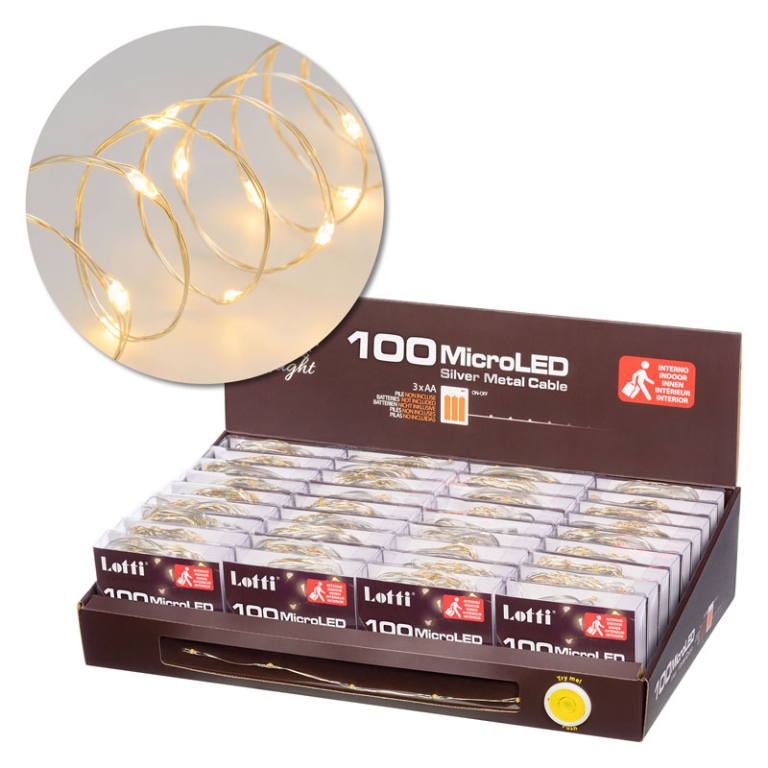 LUMINARIA MICROLED 100L CALDO L10MT BATTERIA 3