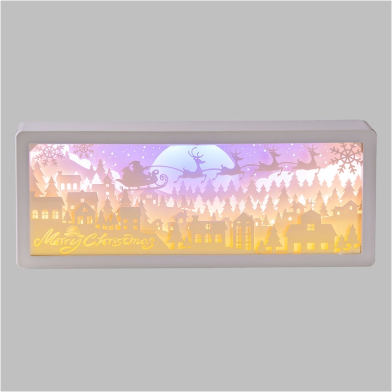 PAESAGGIO EFFETTO 3D LED 26X10CM SOGGETTI ASSORTITI 2