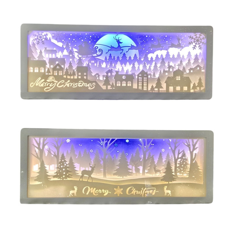 PAESAGGIO EFFETTO 3D LED 26X10CM SOGGETTI ASSORTITI 5