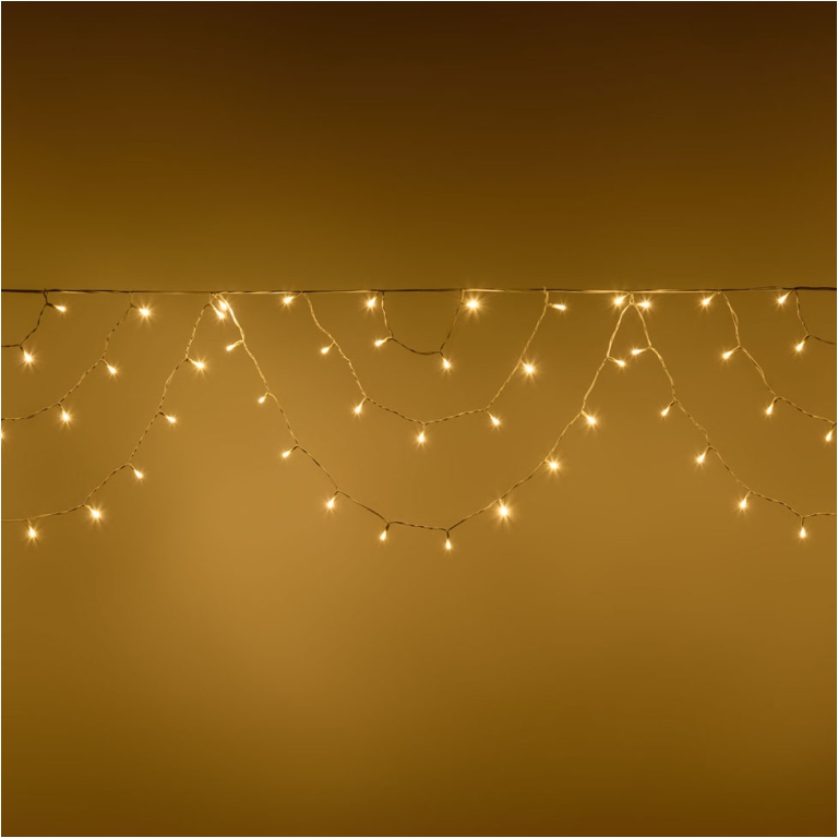 LUMINARIA 115 LED 4MT BIANCO CALDO TENDA