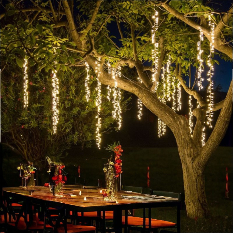 NASTRI LUMINOSI PENDENTI 13,5CM BIANCO CALDO 2