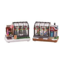 DECORO SCENARIO LED NEGOZI 16CM SOGGETTI ASSORTITI