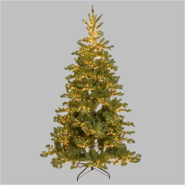 ALBERO ABETE ALPINO H210CM D127CM 1000 LUCI CALDE