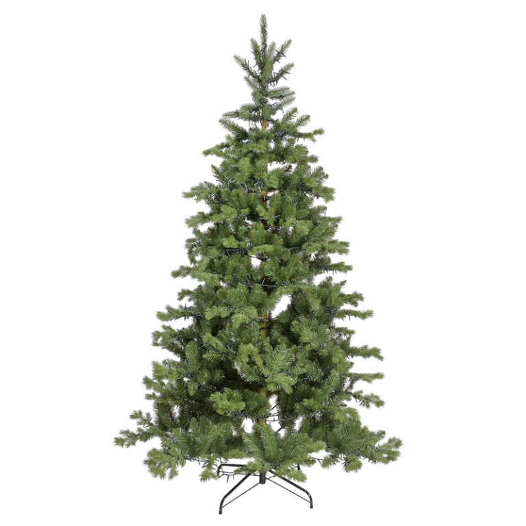 ALBERO ABETE ALPINO H210CM D127CM 1000 LUCI CALDE 2