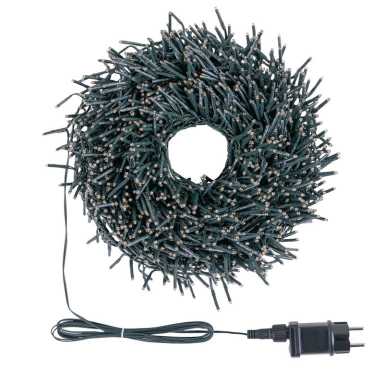LUMINARIA 2000 LED 30MT BIANCO CALDO CLUSTER 3