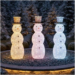 PUPAZZO DI NEVE 3D 220 LED H105CM