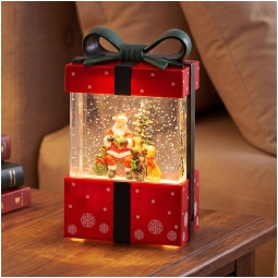 PACCO REGALO LED CON BABBO NATALE H19CM