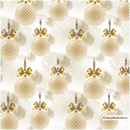 CARTA REGALO 70X100CM 10 FOGLI NATALE SFERE ORO