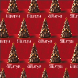 CARTA REGALO 70X100CM 10 FOGLI NATALE ALBERO ROSSO