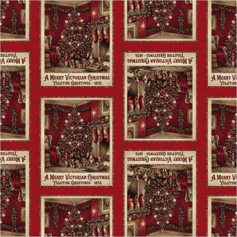 CARTA REGALO 70X100CM 10 FOGLI NATALE VINTAGE ROSSO
