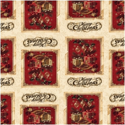 CARTA REGALO 70X100CM 10 FOGLI NATALE VINTAGE ROSSO