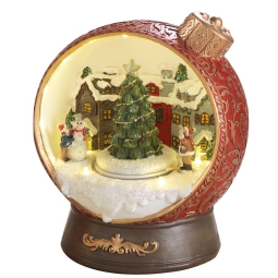 CARILLON SFERA DIORAMA   LED H22,5CM