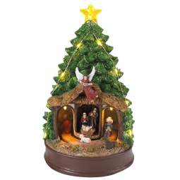 DECORO CARILLON LED H25CM PRESEPE