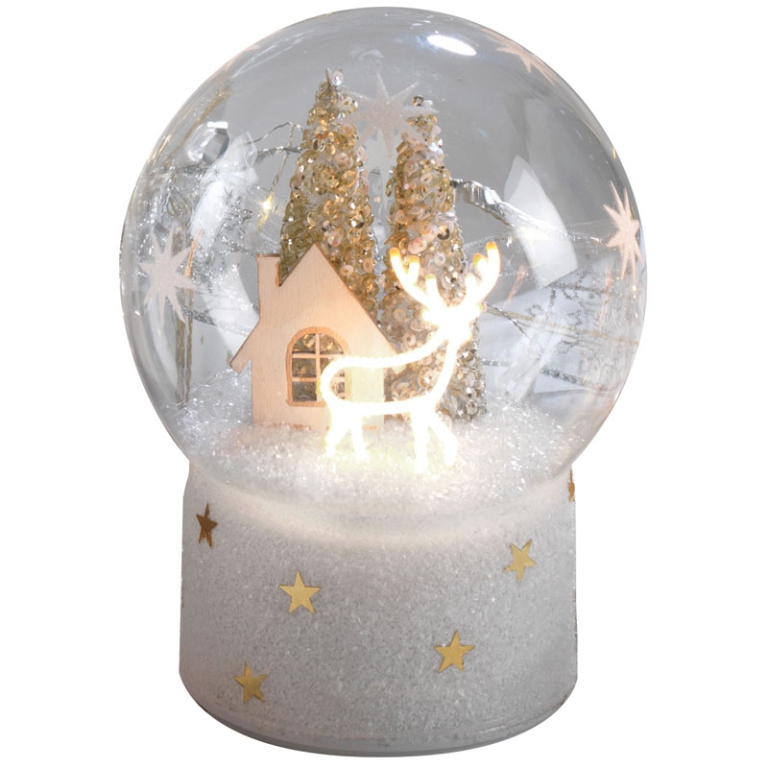 DECORO SFERA LED D15CM   CON BASE GIREVOLE