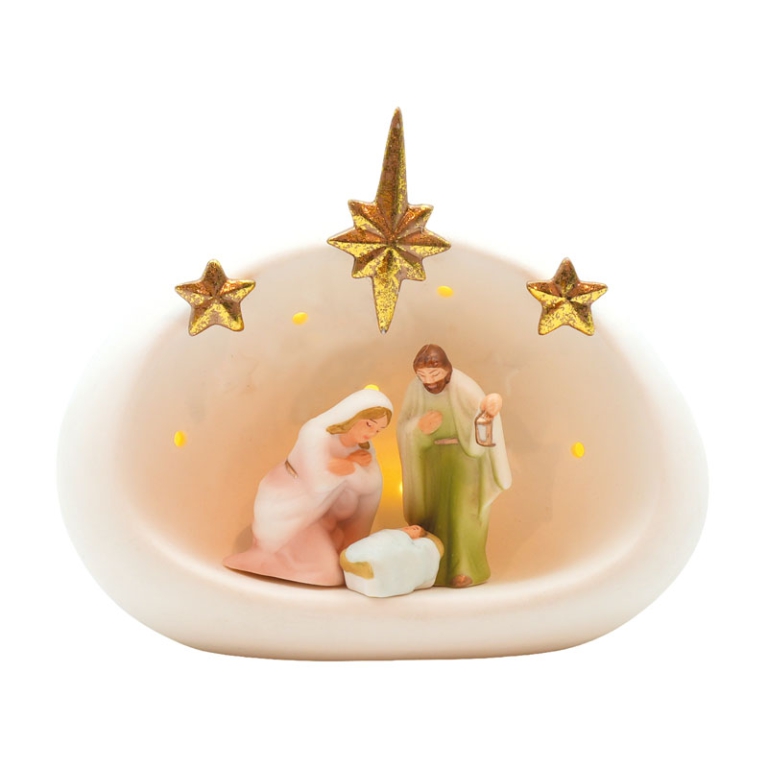 PRESEPE LED PORCELLANA   H7,5CM
