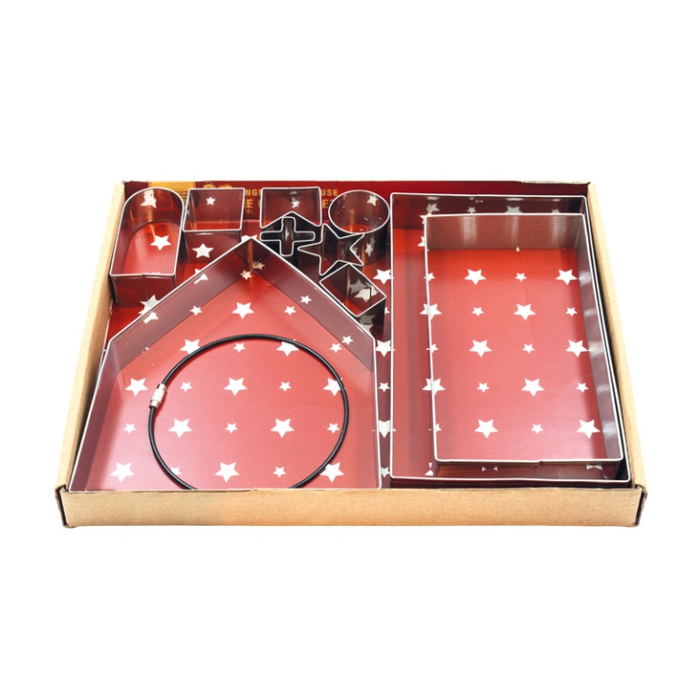 SET 8 FORMINE BISCOTTI   ACCIAIO H9CM 2