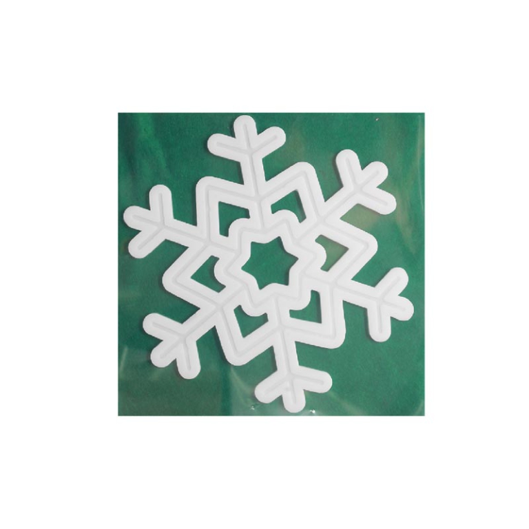 DECORAZIONE IN GEL X FINESTRA FIOCCHI DI NEVE ASSORTITI 3