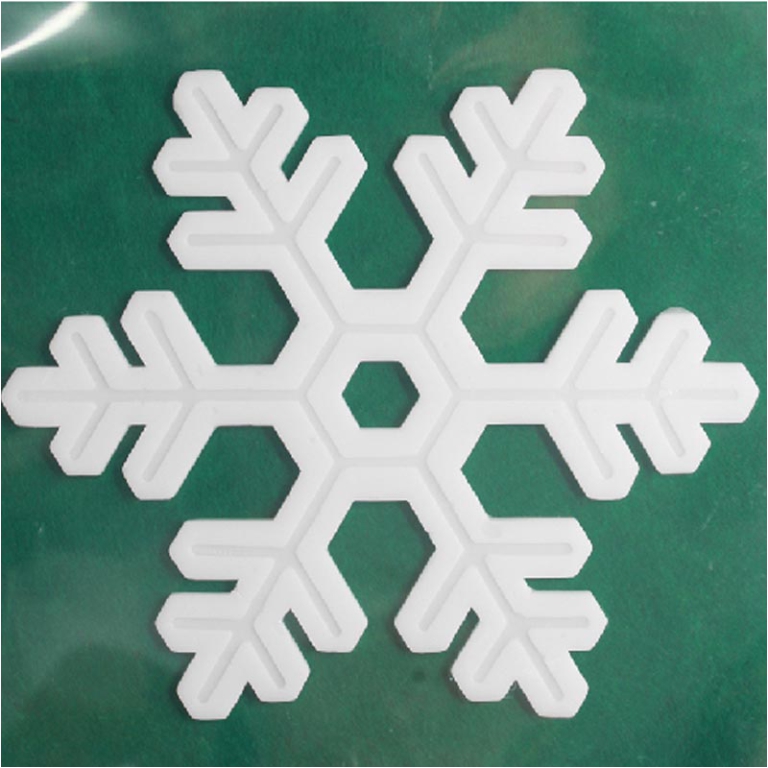 DECORAZIONE IN GEL X FINESTRA FIOCCHI DI NEVE ASSORTITI 5