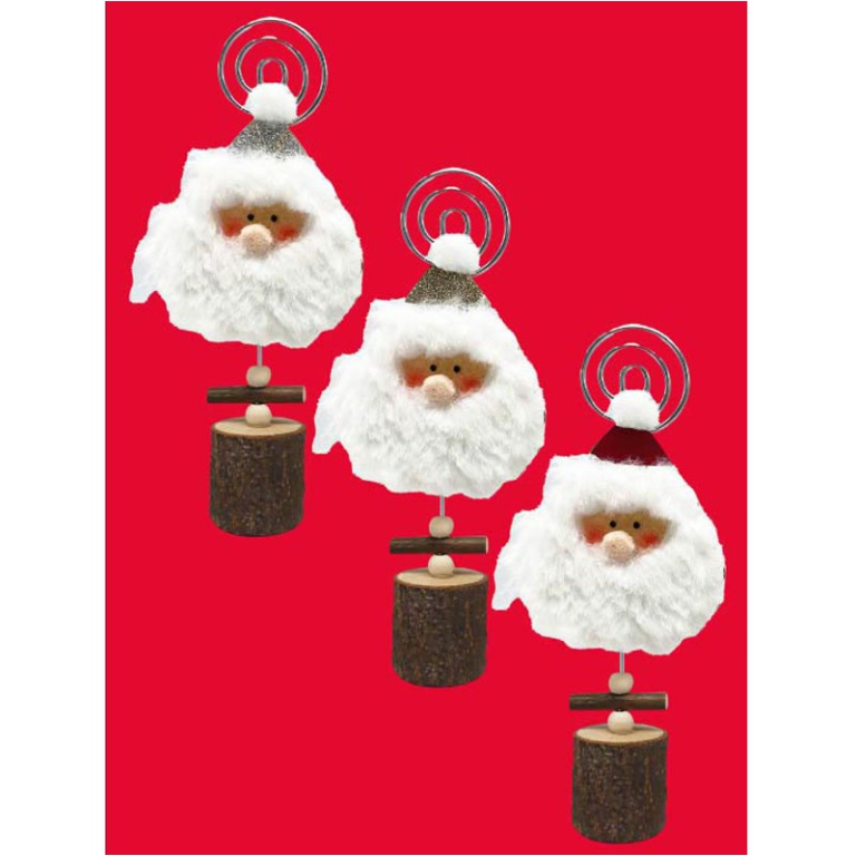 SEGNAPOSTO WOOL BABBO    NATALE SOGGETTI ASSORTITI