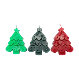 CANDELA ALBERO 7,6CM     COLORI ASSORTITI