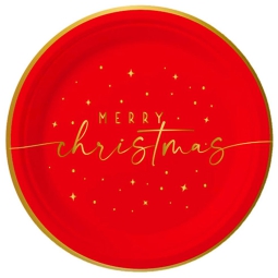 SET PIATTI DI CARTA NATALE 10PZ
