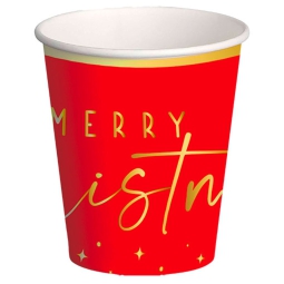 SET BICCHIERI DI CARTA   NATALE 10PZ