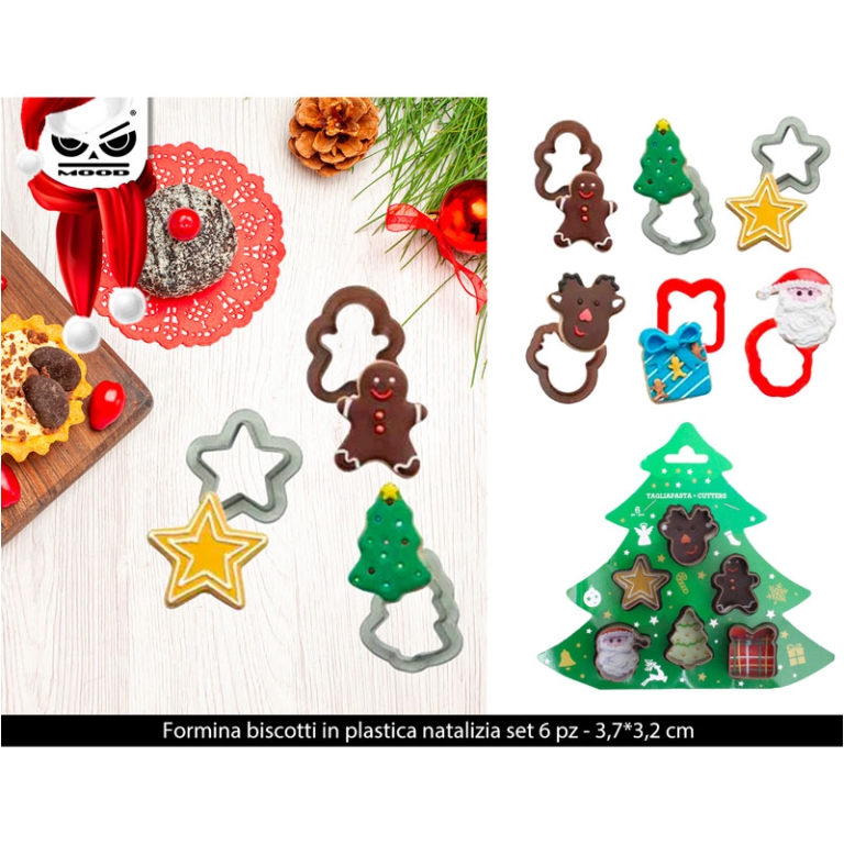 FORMINE BISCOTTI DI NATALE SET 6PZ