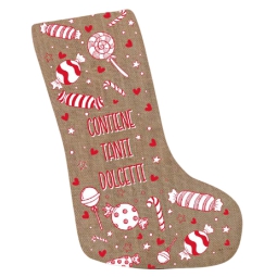 CALZA BEFANA 40X70CM JUTA