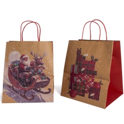 SHOPPER PANETTONE 25X25H31CM SOGGETTI ASSORTITI