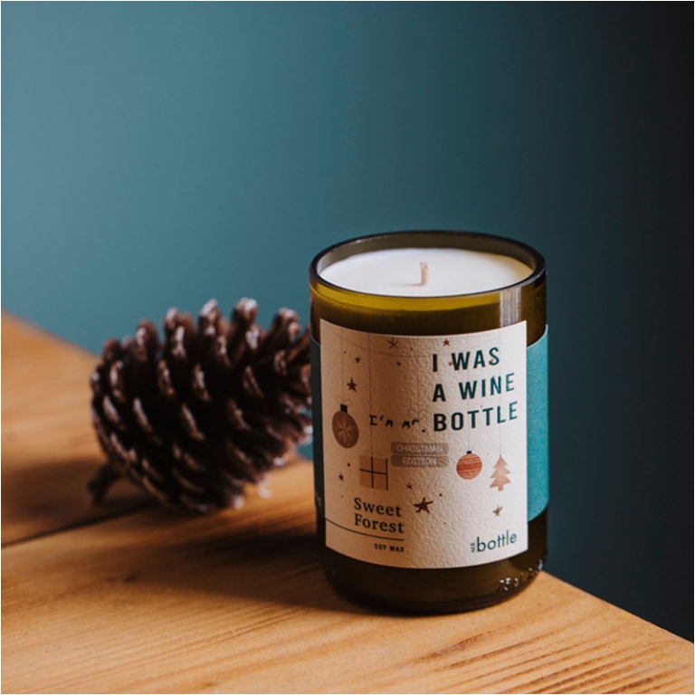 CANDELA CERA DI SOIA 275GR SWEET FOREST MR. BOTTLE 2