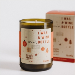 CANDELA CERA DI SOIA 275GR JINGLE FLAME MR. BOTTLE