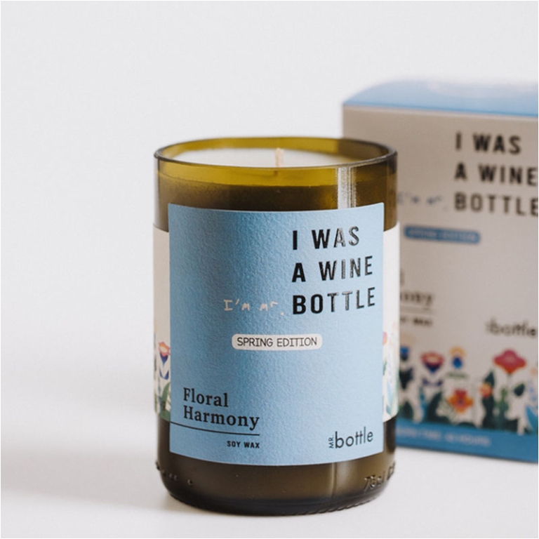 CANDELA CERA DI SOIA 275GR HARMONY MR. BOTTLE