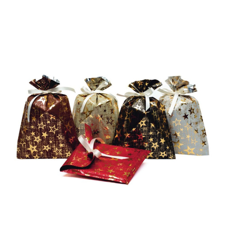 BUSTE CELLO 20X35CM 100PZ FABRIC STAR ASSORTITE