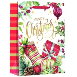 SHOPPER 18X10H22CM       NATALE XMAS LINE 11 210GR