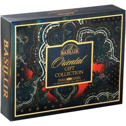 SCATOLA REGALO ORIENTE  60 BUSTINE TE' NERO VERDE